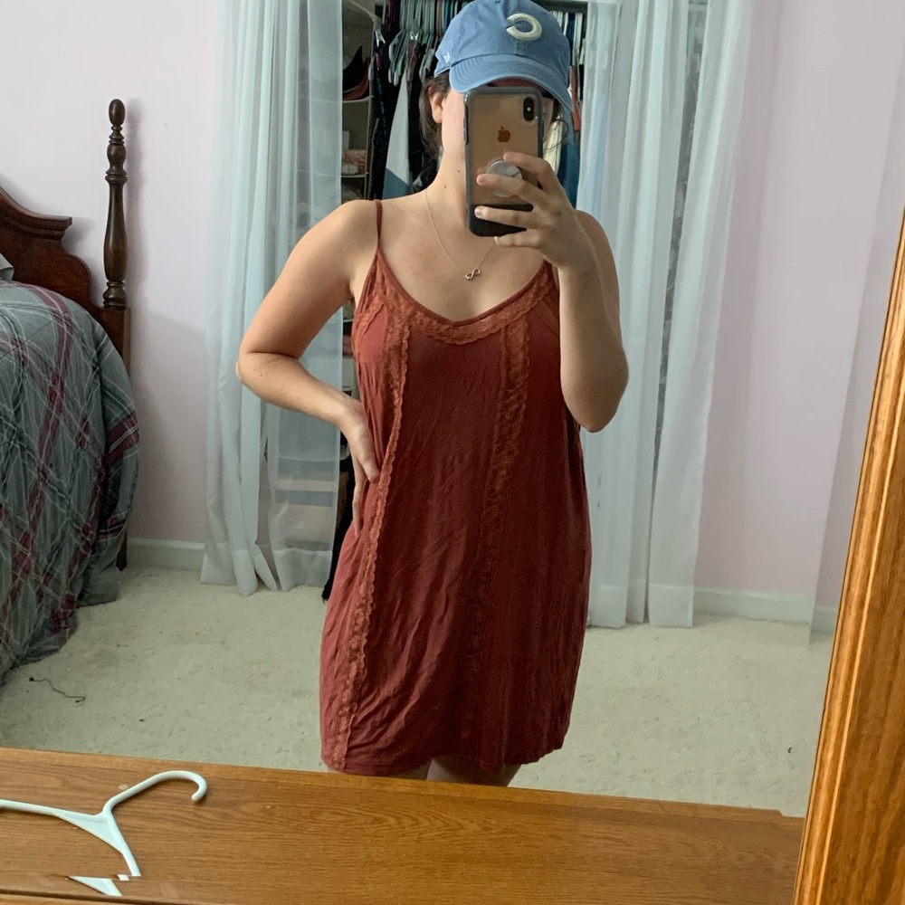 XL Burnt Orange Apricot Lane tank (wore as dress)